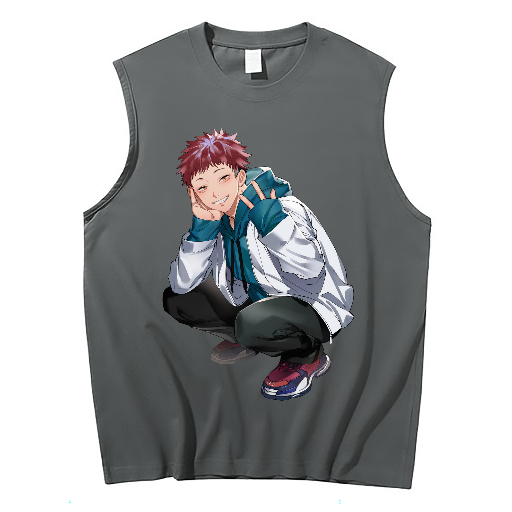（画像用） 呪術廻戦 Jujutsu Kaisen コットン100％タンクトップ（フロントプリント）